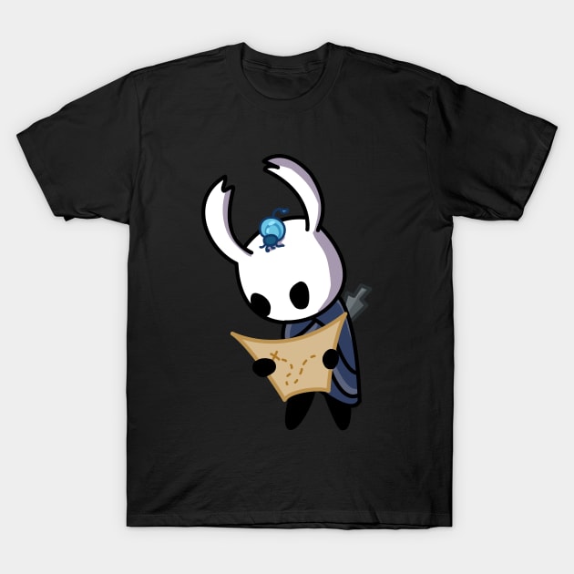 Hollow Knight with Card T-Shirt by TeeDraw